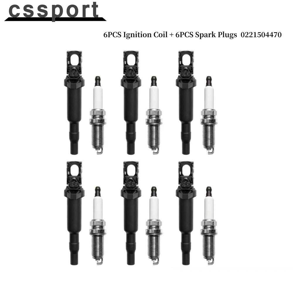 6 Ignition Coils And 6 Spark Plugs Kit For BMW 128i 328i