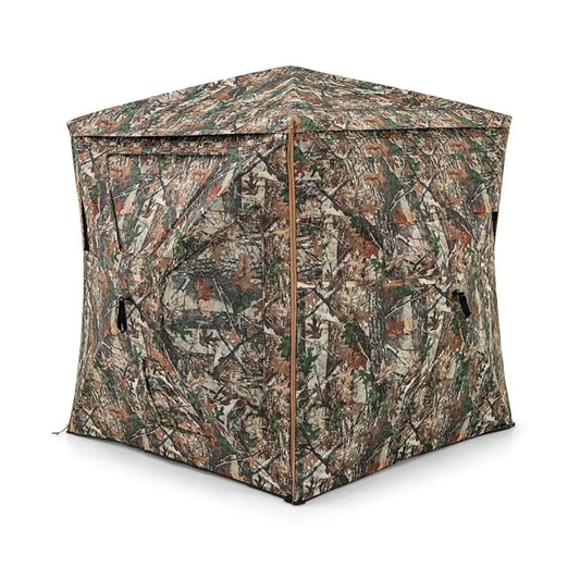 58x58inch Hunting Tent, 5-IN-1 Detachable Hunting Blind, for 2-3 People with Skylight, for Outdoor Hunting, Bird Watching, CS Gaming