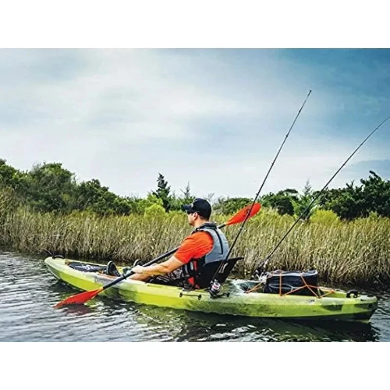 Sit On Top Fishing Kayak with Front Storage Well Large Rear Storage and Dual Rod Holders Pescador 12.0 Dapper Color