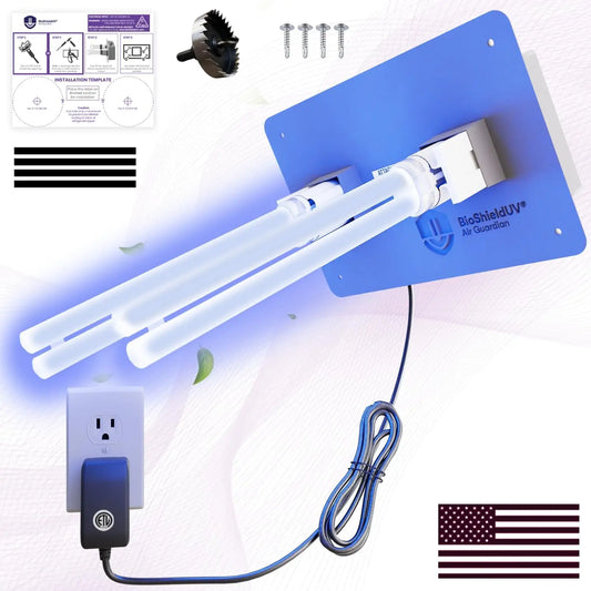 36W HVAC UV Light Air Purifier Bulb For AC Systems Dual UVC Lamp Duct Filter