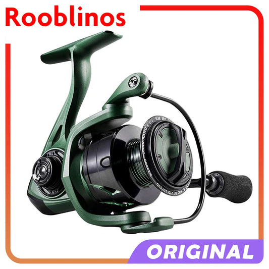 Rooblinos Sea Spinning Reel Gear Ratio Five Point Two To One Black Red 10kg