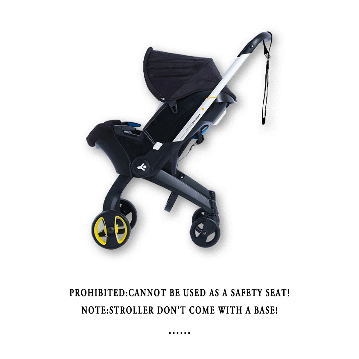 Portable Foldable Baby Stroller Metal Frame Sunshade