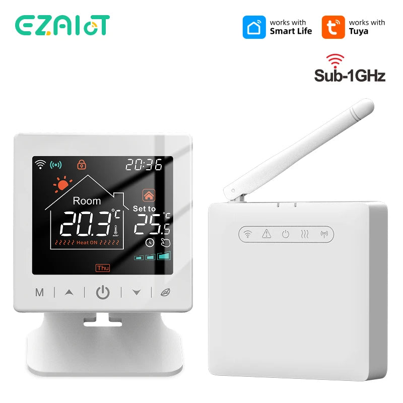 Tuya Smart WiFi Thermostat For Water And Gas Boiler With Alexa And Google Home