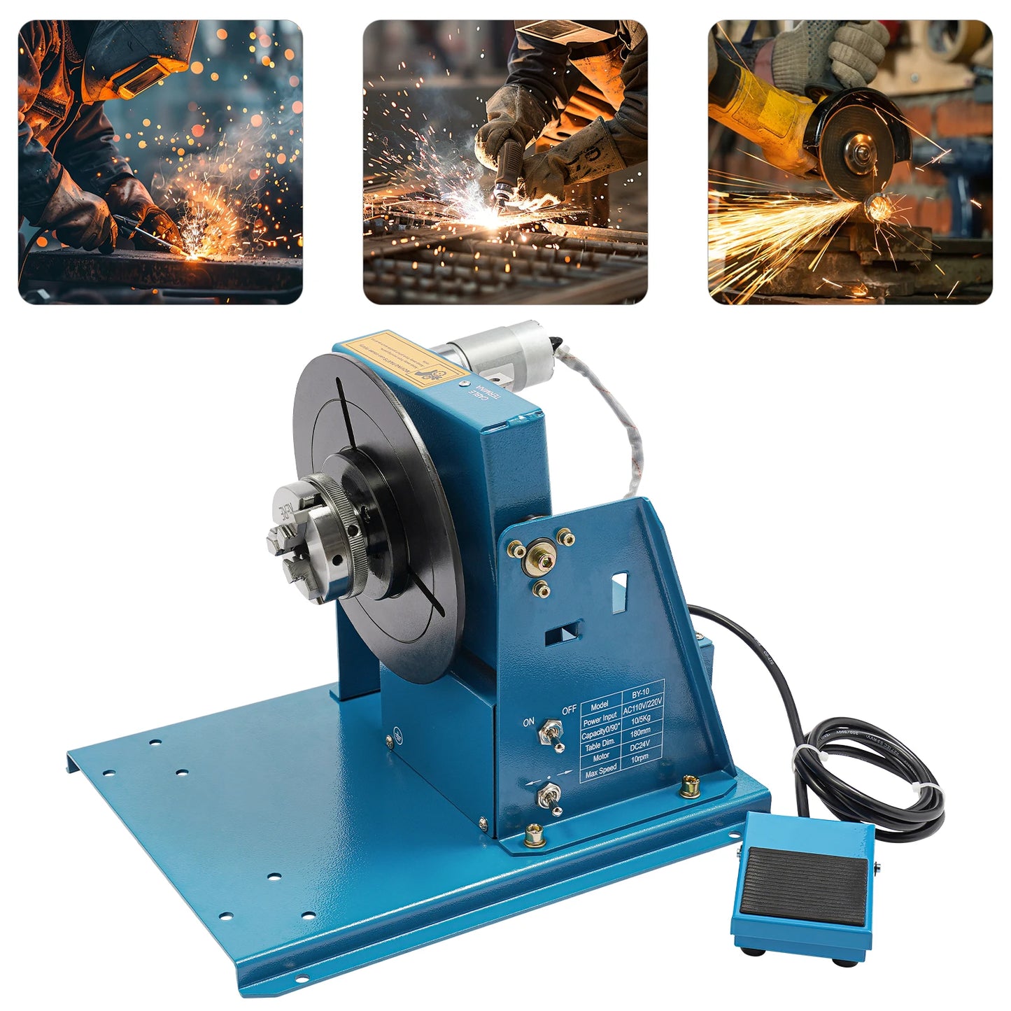 Rotary Welding Positioner Welding Positioning Turntable Table Portable Welder Positioning Machine