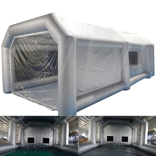 Inflatable Car Painting Tent With Activated Carbon Filter Large Spray Booth
