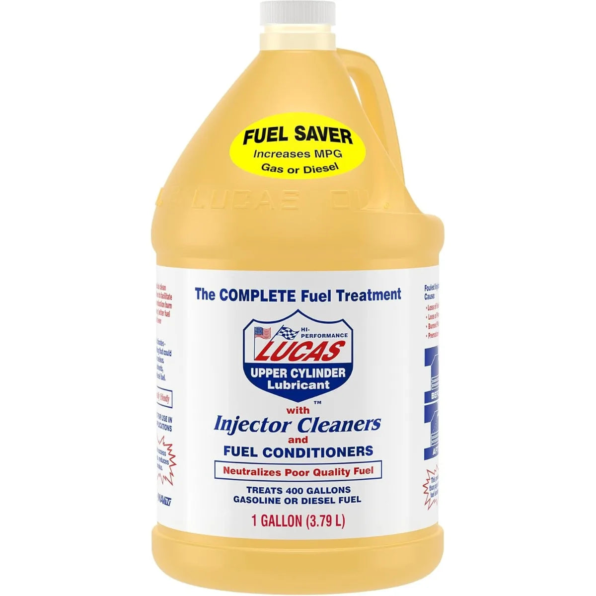 Lucas Oil 10013 Fuel Treatment Four Pack Gallon Injector Cleaner Universal Fit