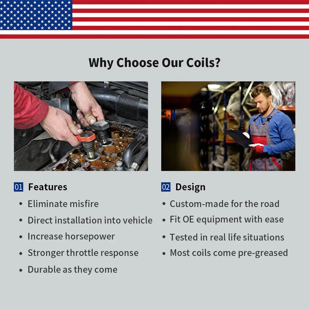 8X Ignition Coil And 8X Iridium Spark Plug Kit For Toyota Tundra V8 UF230