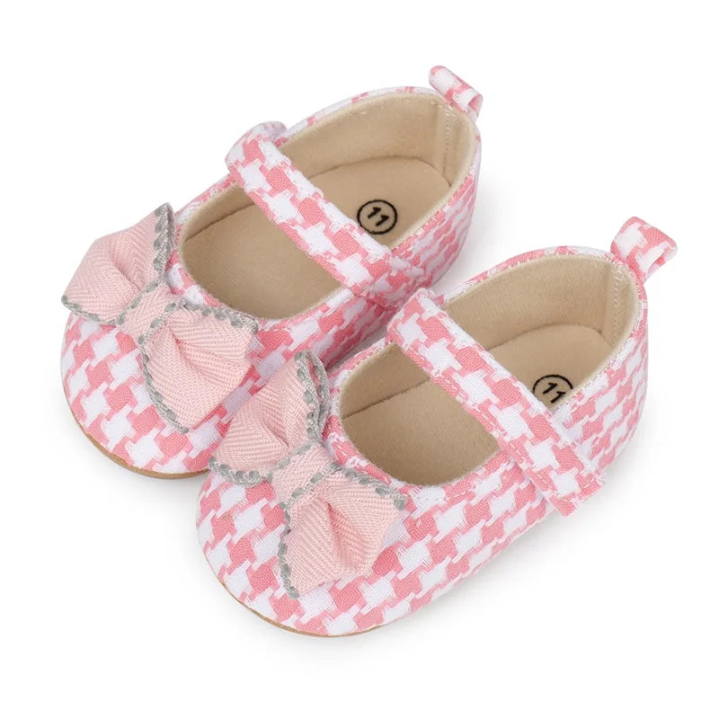 Baby Girl Polka Dot Mary Jane Slip On Flats Newborn