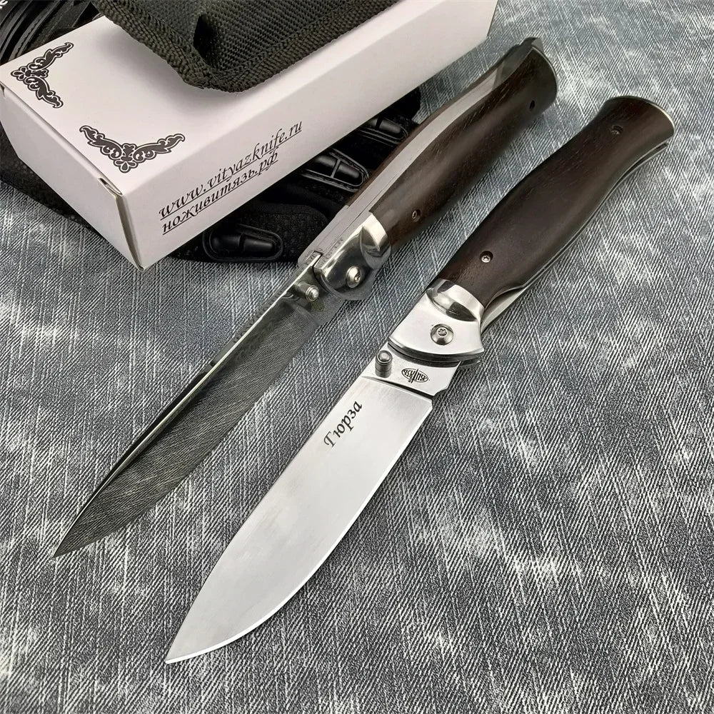 Russia Pocket Knife Sharp Fruit Self Defense Large Folding Wild Life Saving Flipper Zero EDC Knives for Hunting and Fishing Men