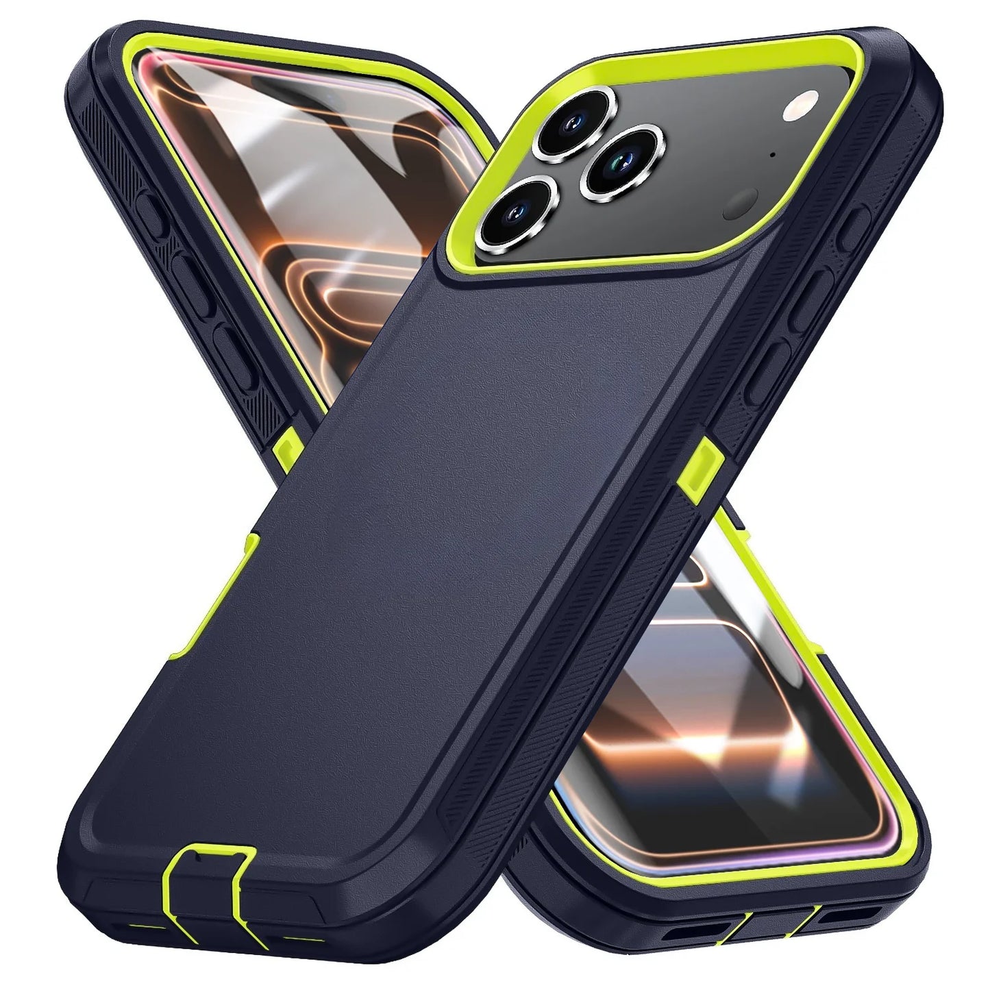 Shockproof Armor Defender Case For iPhone 17 16 Pro Max 15 14 Plus
