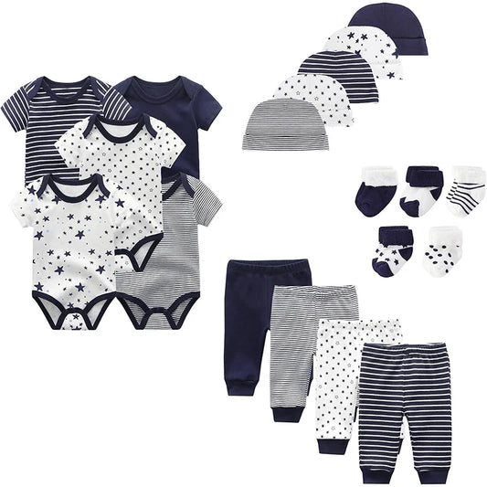 Unisex Baby Bodysuit Set 19 Pack Cotton Newborn Comfortable