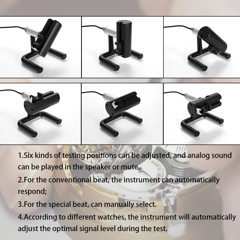 Multifunctional Professional Timing Timegrapher Mechanical Watch Tester Easy Using for Repairers and Hobbyists Watch Tools