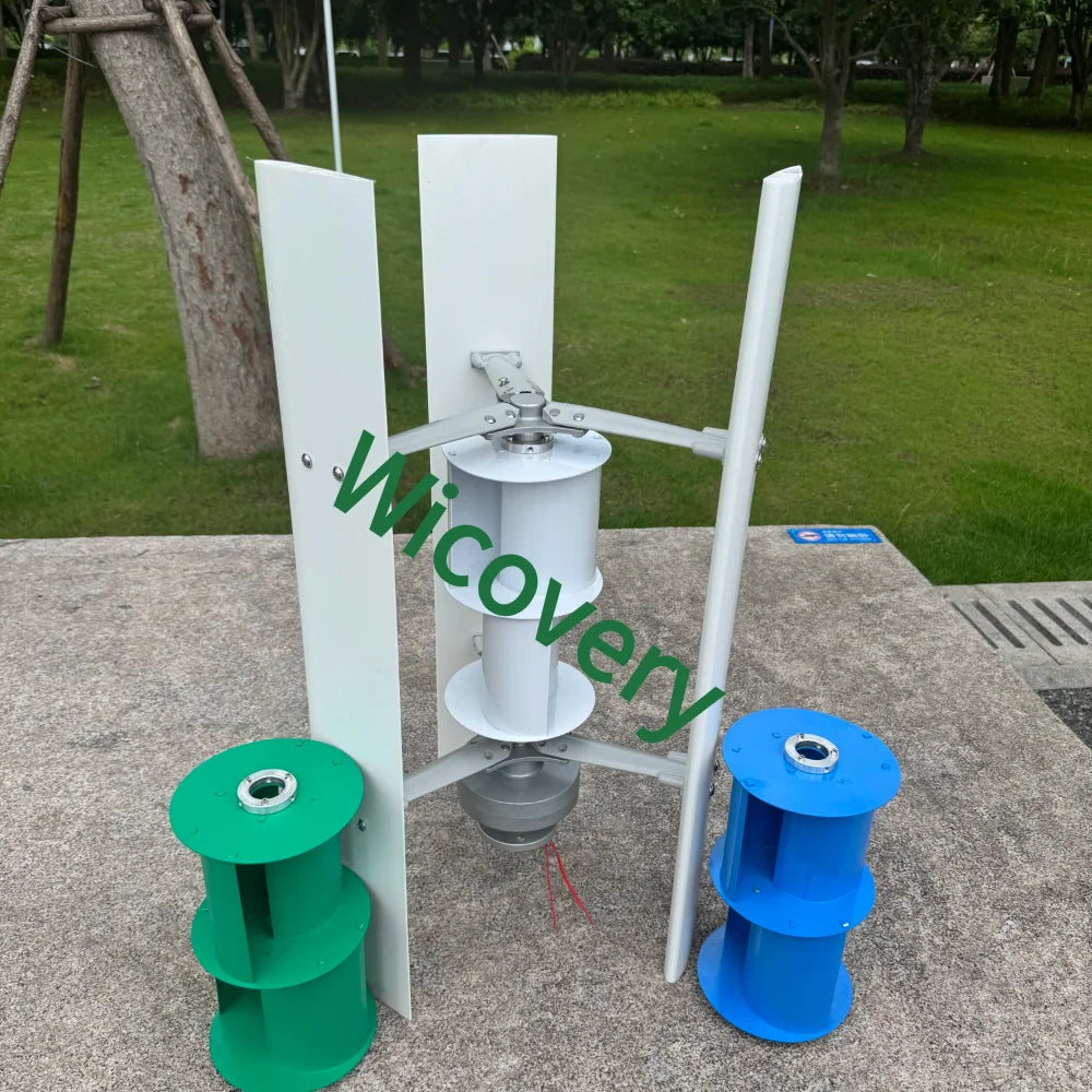 10 Kilowatt Vertical Axis Wind Turbine 48V Kit 220V Output