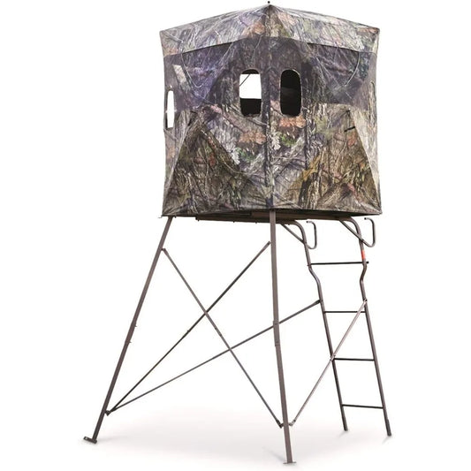 US Shipping 6 Foot Tripod Hunting Tower Blind 2 Man Stand Elevated Hunting Gear Equipment Accessories 4x4