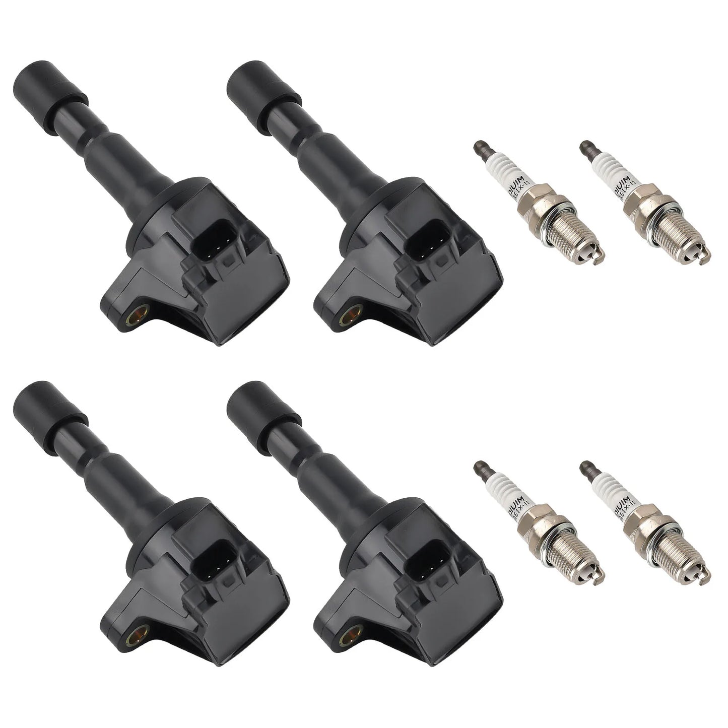 4X Ignition Coil And 4X Spark Plugs For Honda CRZ 1.5L Hybrid November 2016