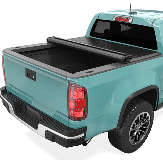 Soft Roll Up Tonneau Cover Fits Chevy Colorado GMC Canyon 2015 2025 5.2ft Bed