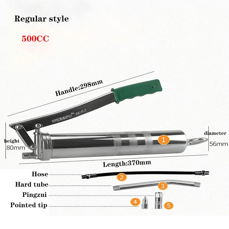 500/400CC Pneumatic Hand Tools  Grease Gun Portable Pneumatic Compressor Pump Grease Gun For Lubricating Various Car Excavators