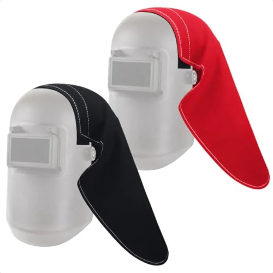 2 Pcs Welding Helmet Cover Welding Hood Welding Neck Protector Helmet Extended Cover Welding Head Cover Helmet Extended FR Cott