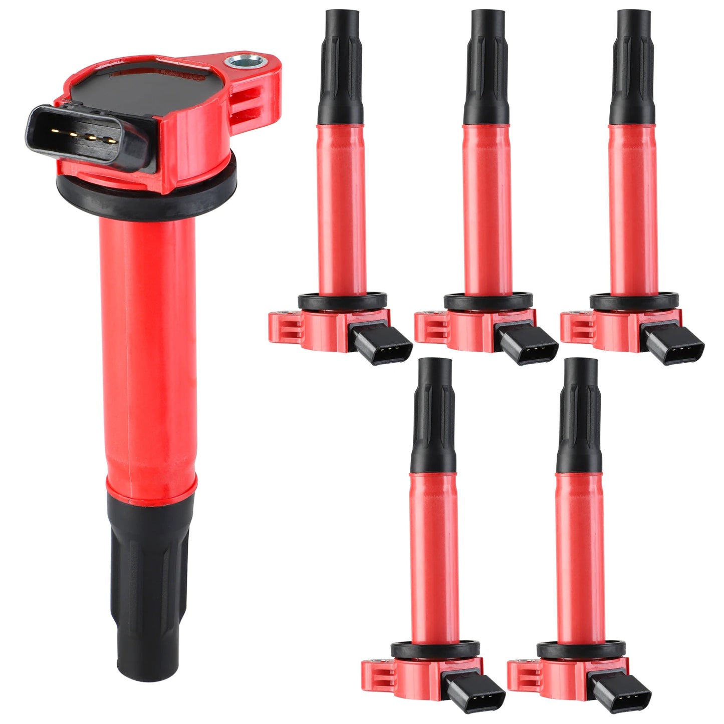 Carbole 4X Ignition Coil Spark Plug Kit For Toyota Camry RAV4 Avalon 2.5L UF487