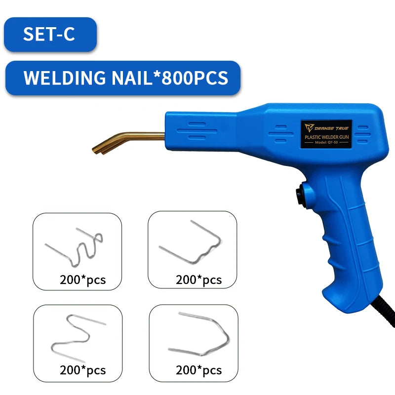 Bumper Repair Torch Kit Plastic Welder Heat Stapler Soldering Iron EU 220V - Complete Bumper Repair Tool Set for Car Body Work