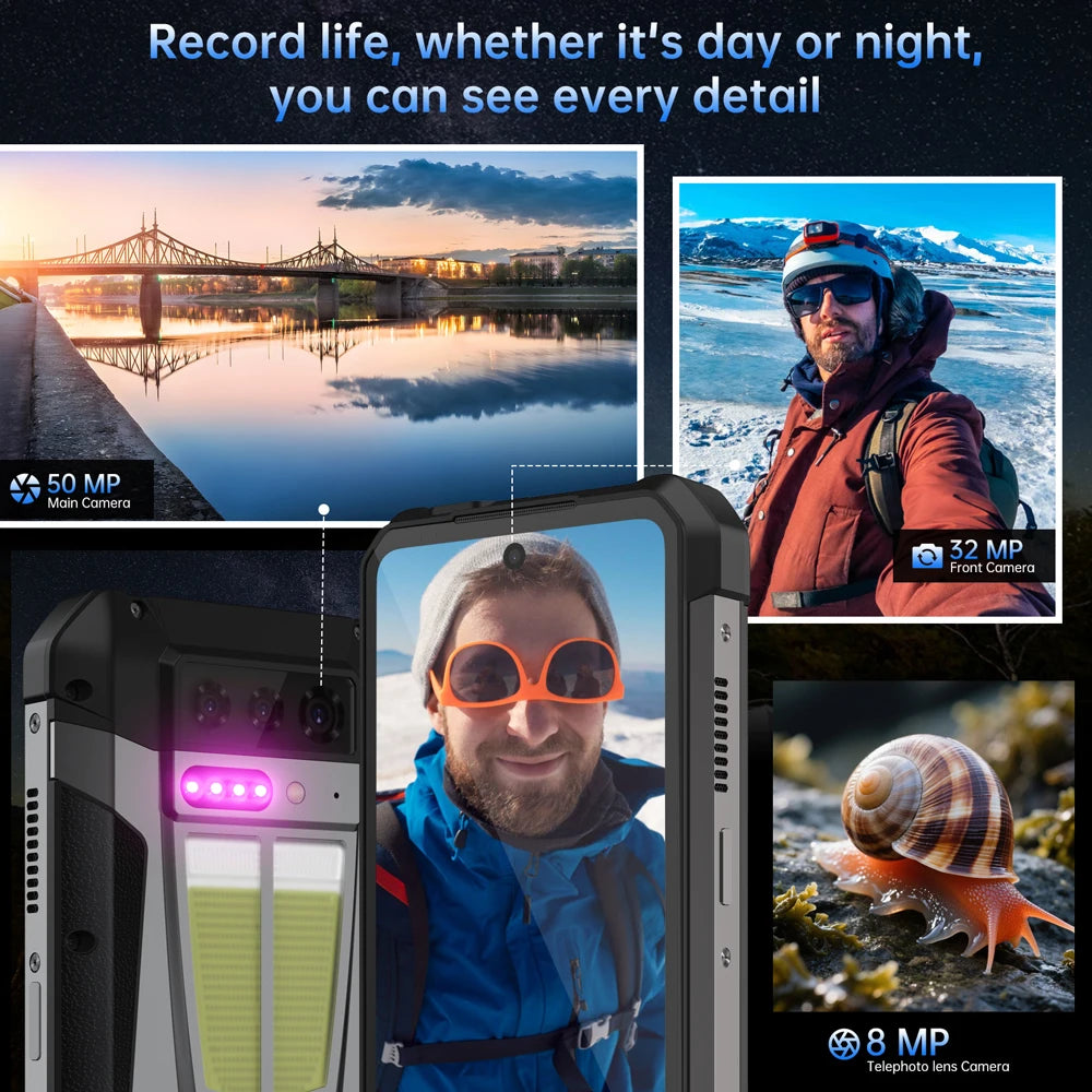 Unihertz Tank 4 5G Rugged Phone With Built In 720P Projector 24GB RAM 512GB ROM