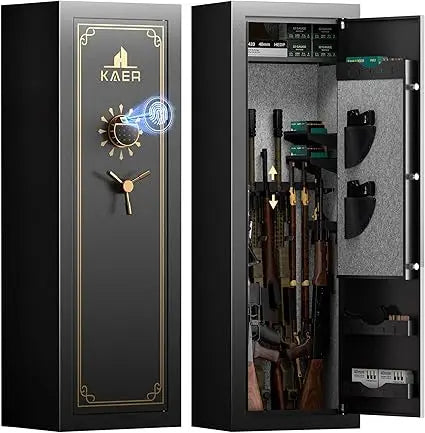 18-20 Biometric Gun Safe Wider and Deeper Fingerprint Gun Safes for Rifle and Pistols Large Quick Access Heavy Duty Gun Cabin