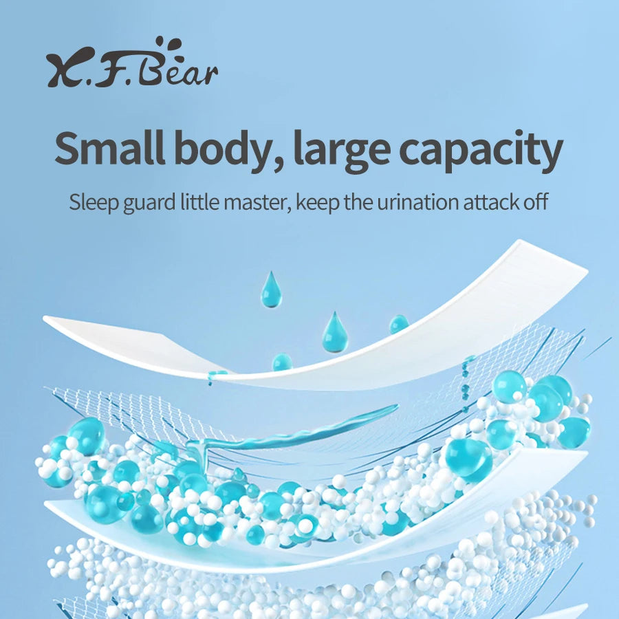 Xiaofeixiong Disposable Baby Diaper Skin Friendly Soft Multi Layer Breathable