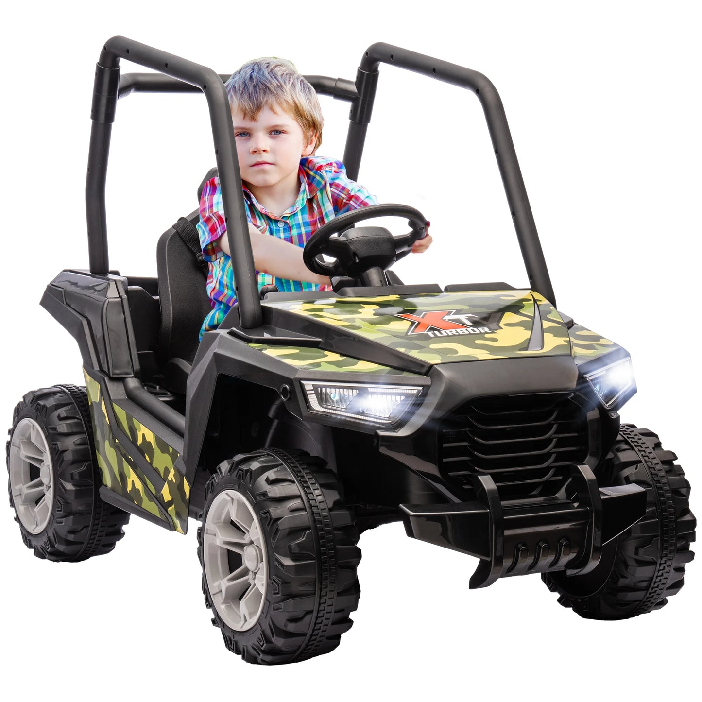 12V Kids Electric Car with Parent Remote Control and Spring Suspension for Ages 3 to 6
