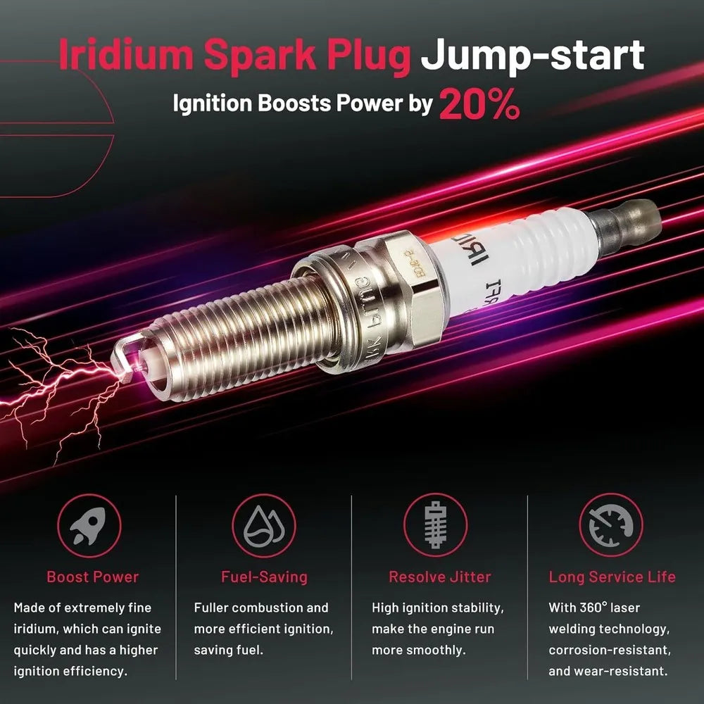 6 Pack Ignition Coils And Spark Plugs For Dodge Charger