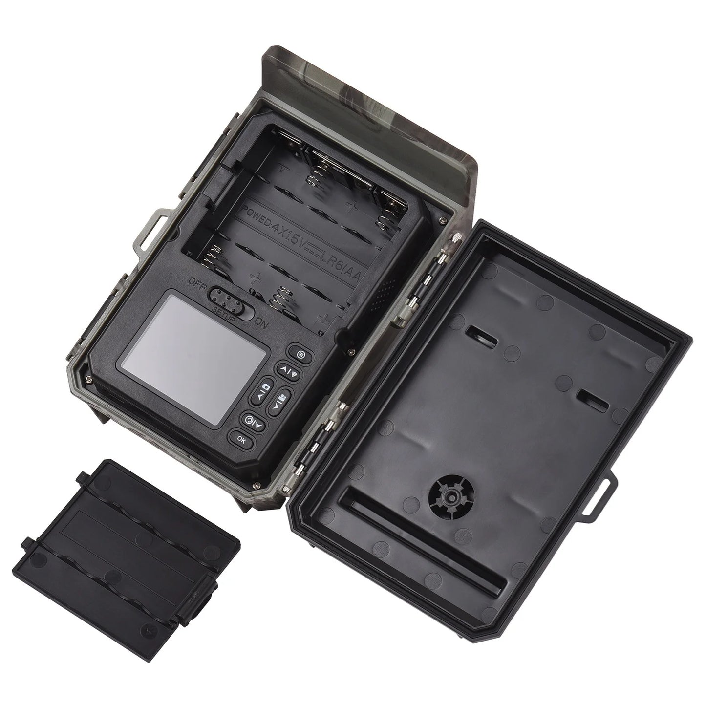 Solar Powered Night Vision Trail Camera 50MP 4K Videos Fast Trigger Time Ideal for Wildlife Monitoring and Hunting