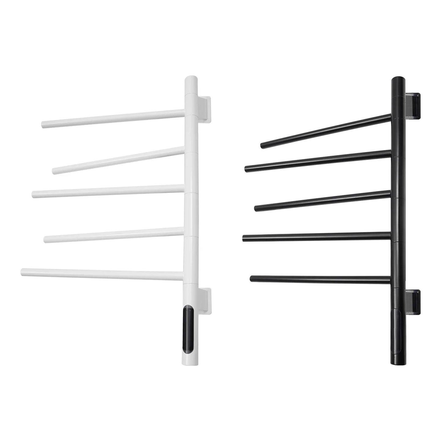180 Degree Rotation Wall Mounted Heated Towel Rack With LED Display IPX5