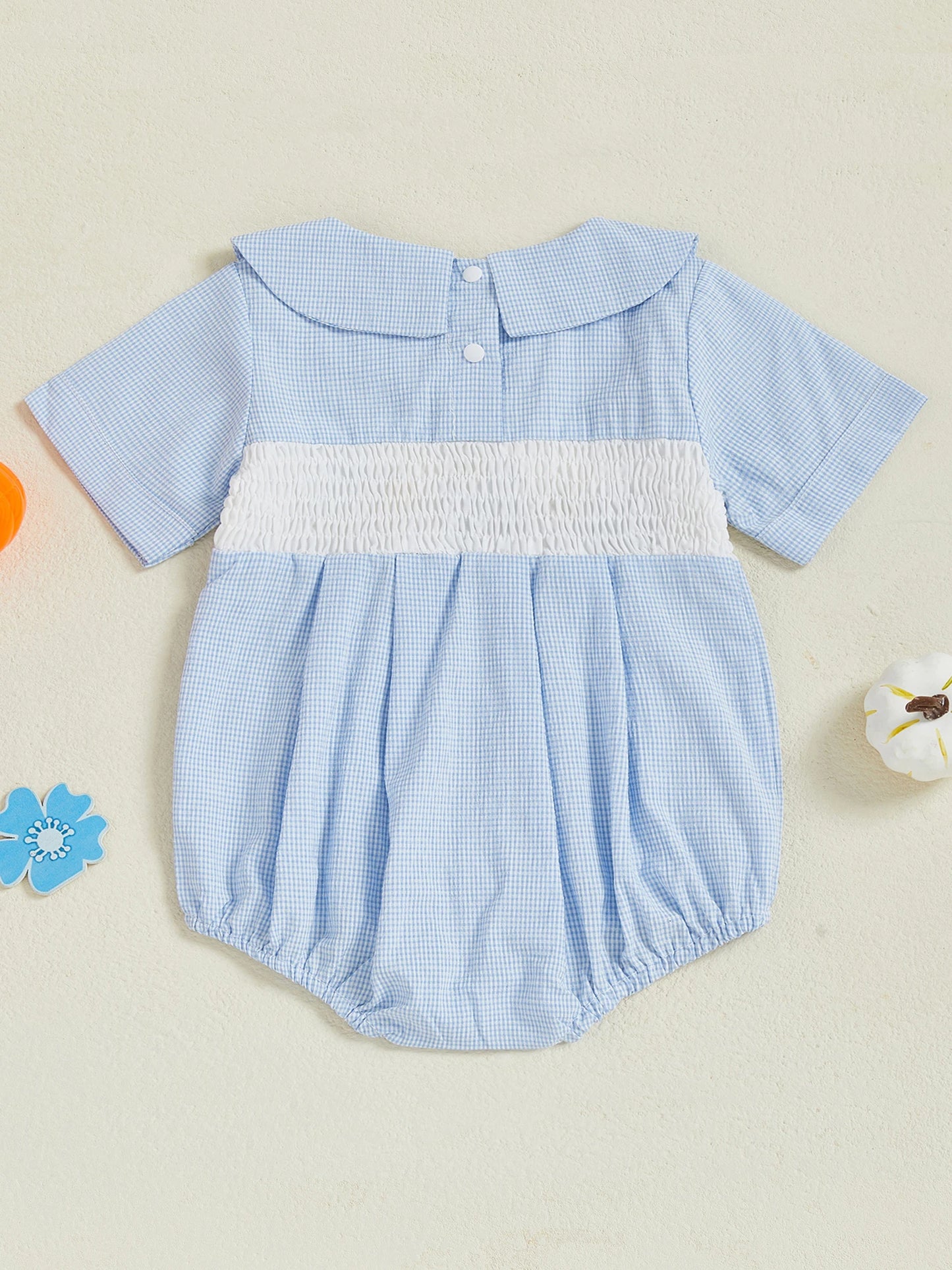 Toddler Autumn Sunflower Romper Long Sleeve Peter Pan