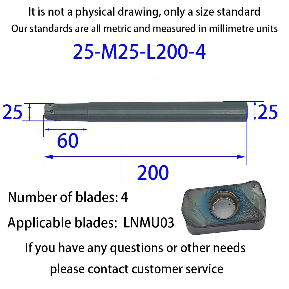 DMIX EXN03R Milling Cutter Bar LNMU0303 Fast Feed Double-sided Insert Tool milling Tool Holder
