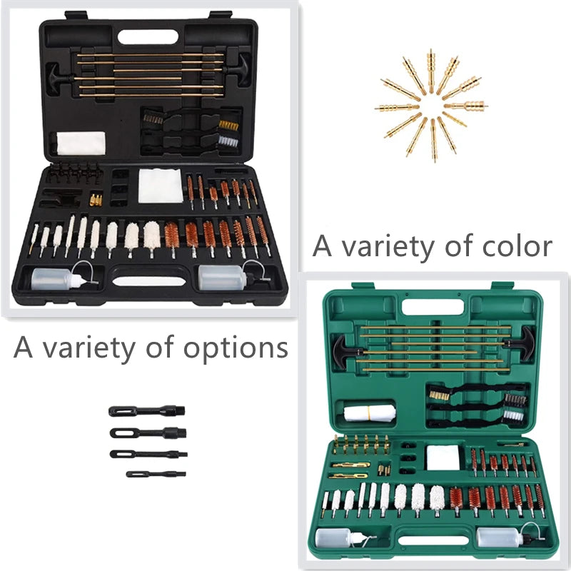 Bronze Hole Brush and Brass Tactical Quick Cleaning Supplies Universal Gun Cleaning Kit