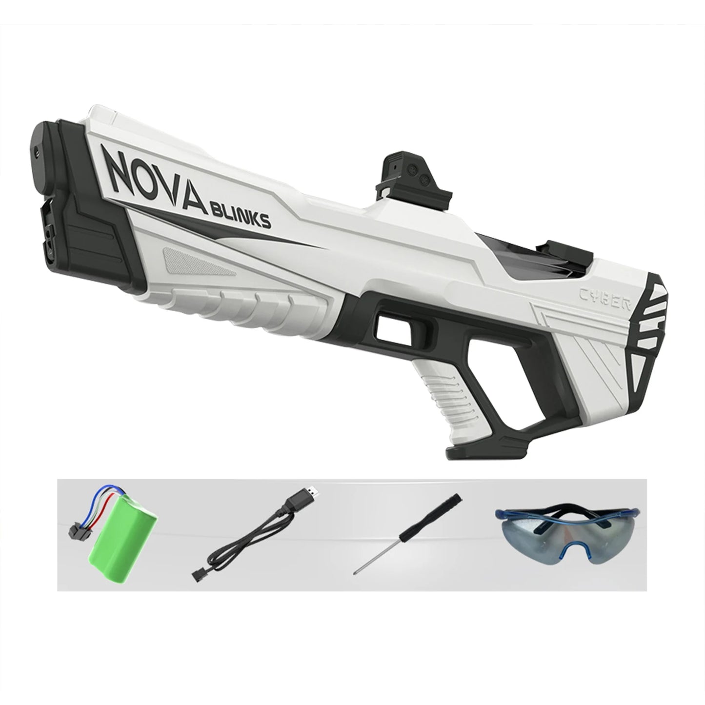 Automatic Electric Water Gun Battery Powered Squirt Blaster for Adults and Kids Outdoor Summer Beach Pool Toy