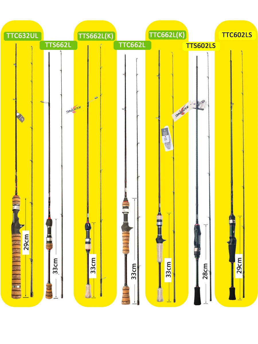 Kuying Teton Carbon Fishing Rod TTC662L TTC632UL TTS662L TTC602LS TTS602LS