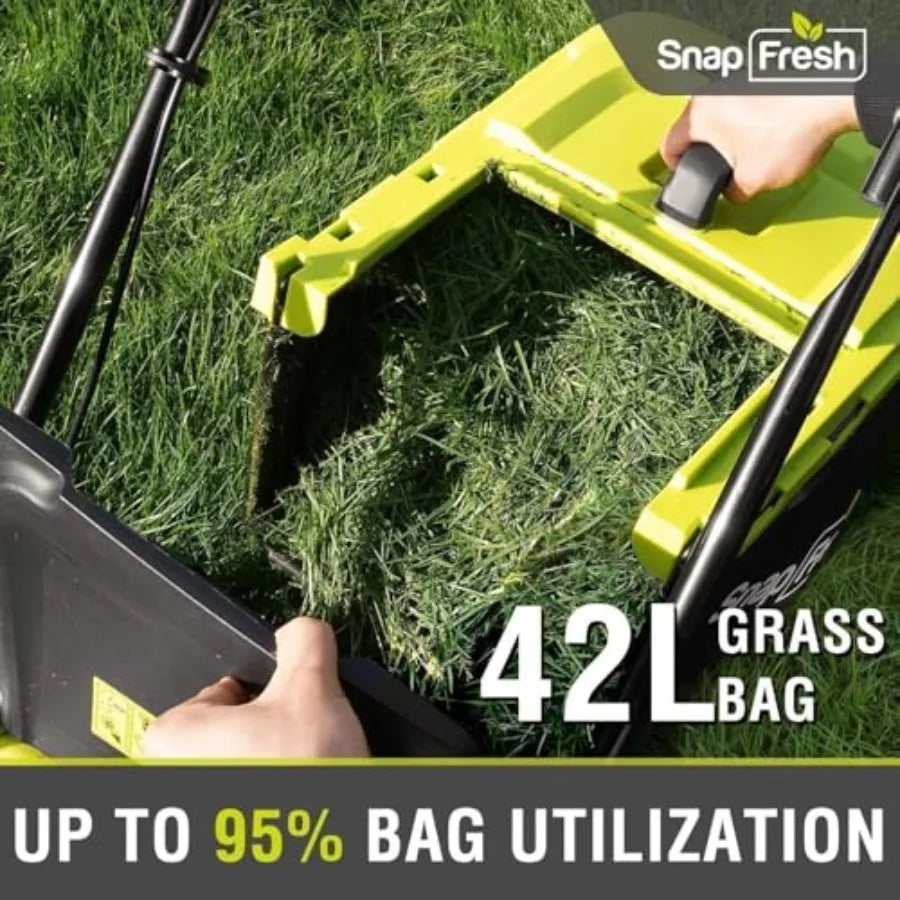 SHXI 40V Cordless Electric Lawn Mower With Dual 4.0Ah Batteries And Fast Charger