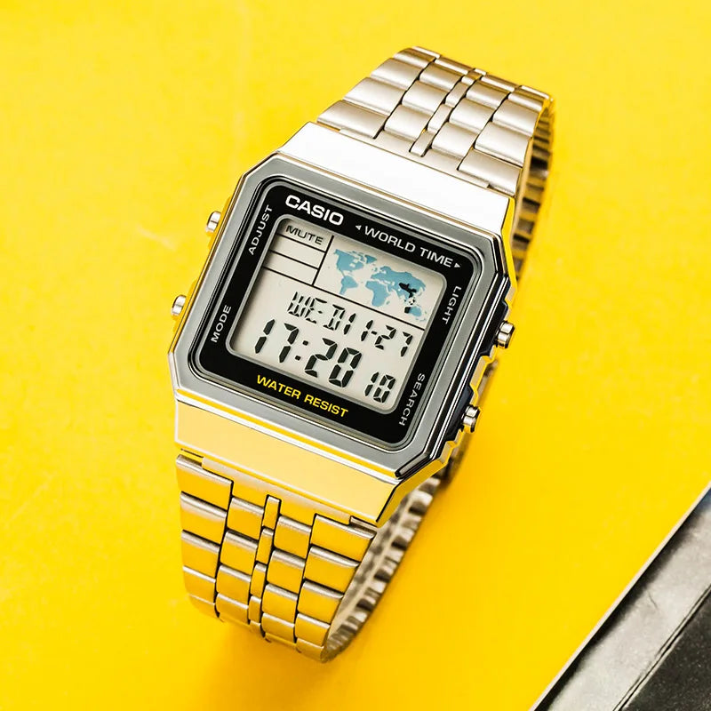CASIO A500WA Digital Watch – LED Backlight, 5 Alarms, Stopwatch & Countdown