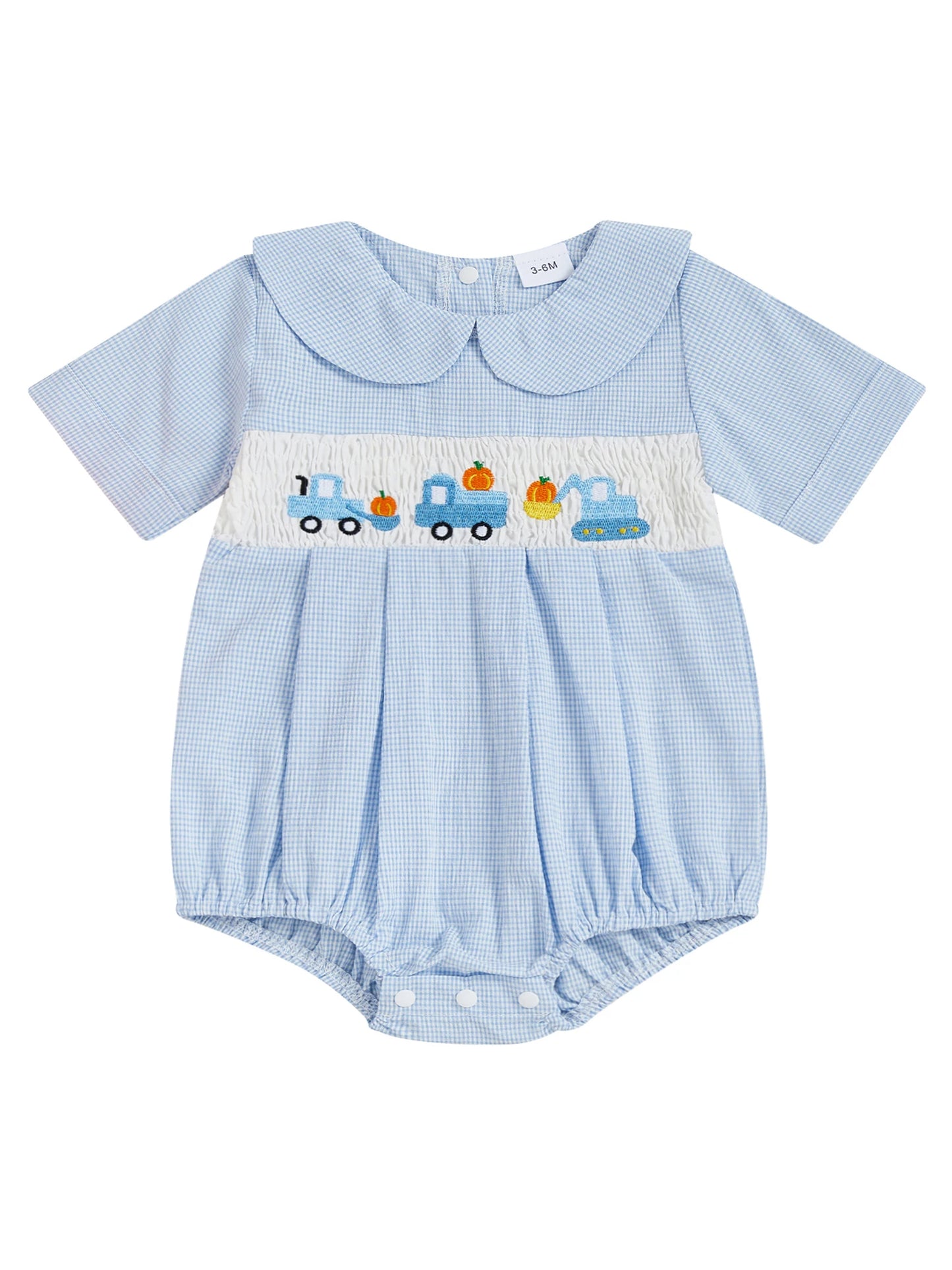 Toddler Autumn Sunflower Romper Long Sleeve Peter Pan