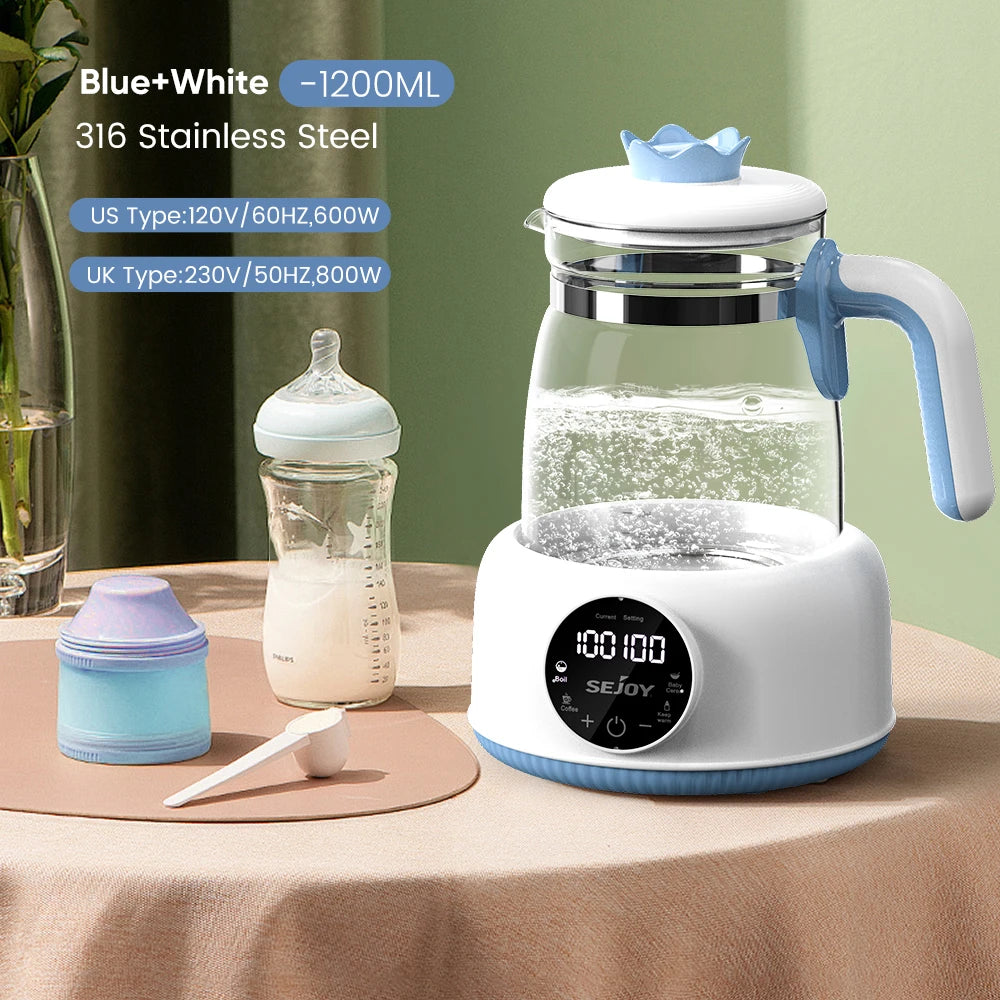Sejoy Electric Kettle for Baby Milk Feeding Instant Temperature Control Water Tea and Coffee Pot