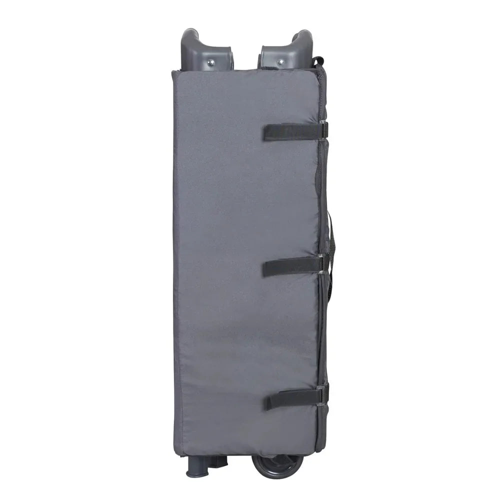 Trend E Portable Compact Newborn Nursery Center Pack and Play Baby Crib with Parent Organizer Bassinet and Travel Bag Doodle Dots