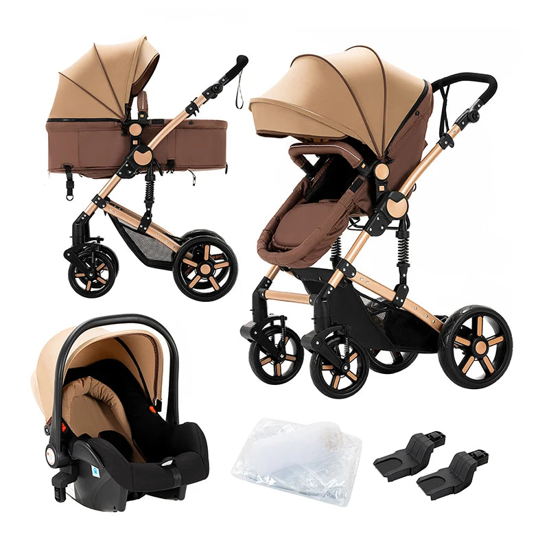 High Quality Newborn Lightweight Baby Stroller Folding Cart Comfort Baby Stroller 3 in 1 Child Safety Seat With ISOfix
