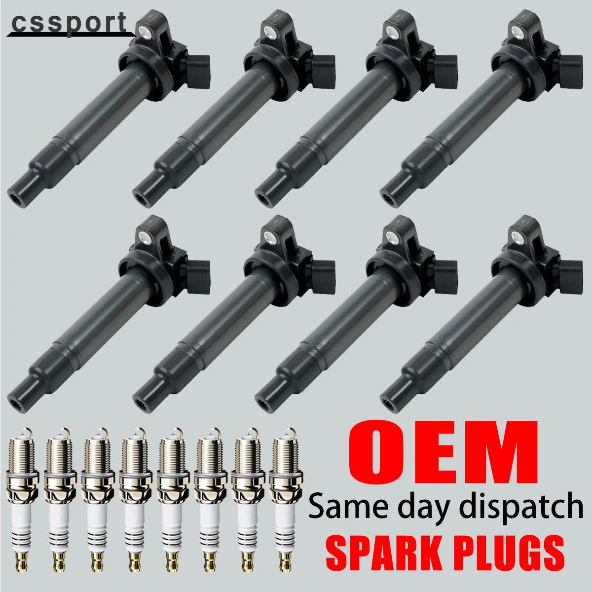 8X Ignition Coil And 8X Iridium Spark Plug Kit For Toyota Tundra V8 UF230