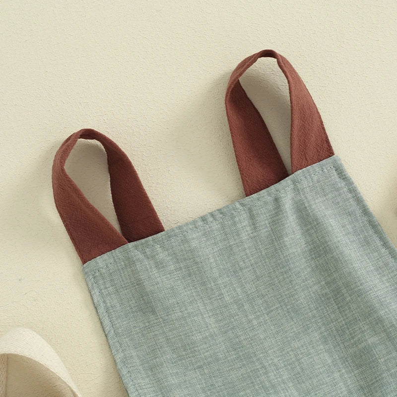 Infant Boys Denim Shortall Romper Sleeveless Summer Toddler