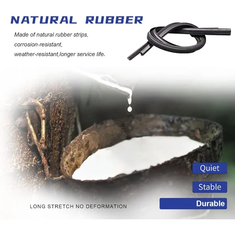 OEM Quality 22 Plus 22 Premium All Season Red Windshield Wiper Blades Durable Quiet Year Round Use For Vario Vehicles