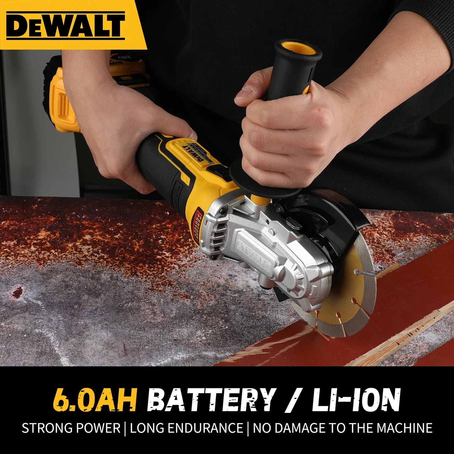 2025 DEWALT DCG405FN 125mm Flat Head Angle Grinder Bare Machine 18V Lithium Powered Brushless Tool for Precise Cutting