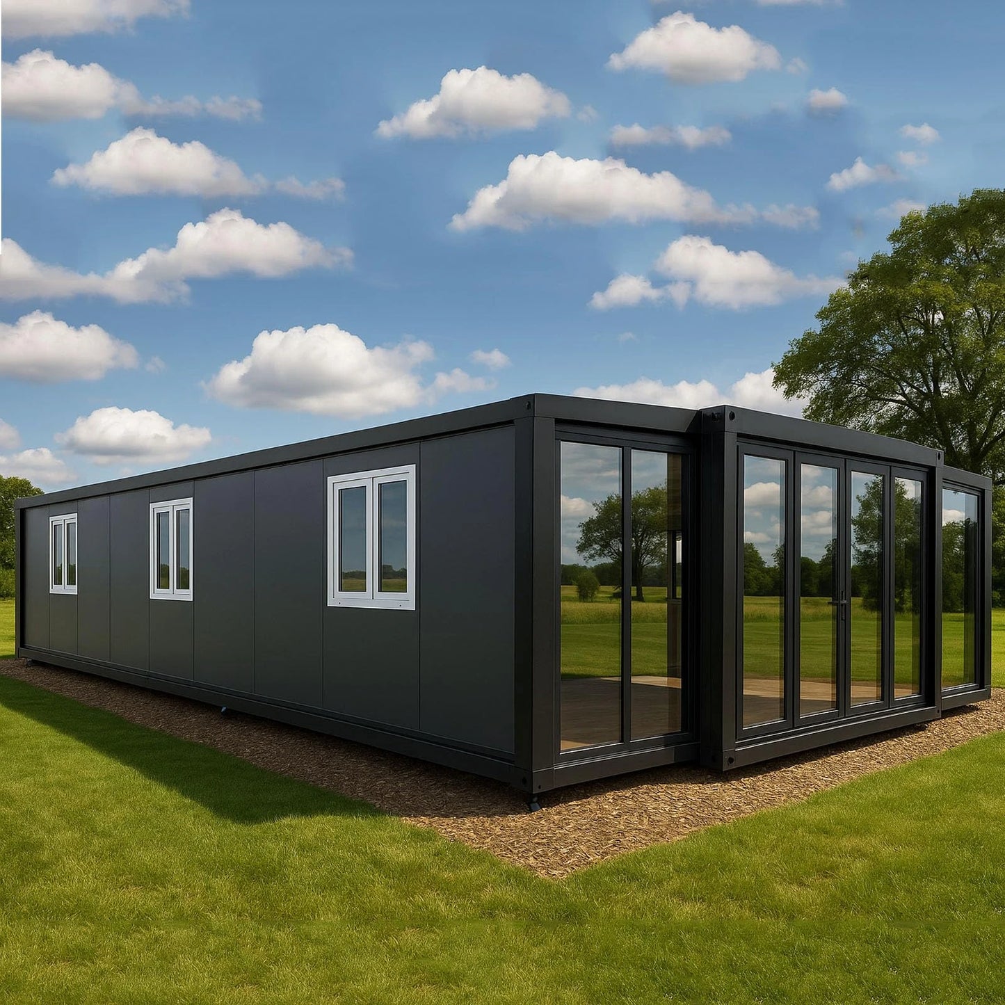 40ft Container House Portable Modular Tiny Home 3 Bedrooms Kitchen Bathroom