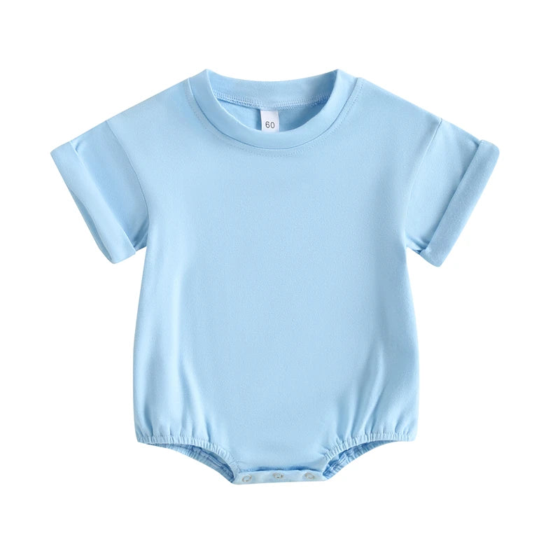 Newborn Cotton Romper Summer Unisex Loose Jumpsuit Toddler