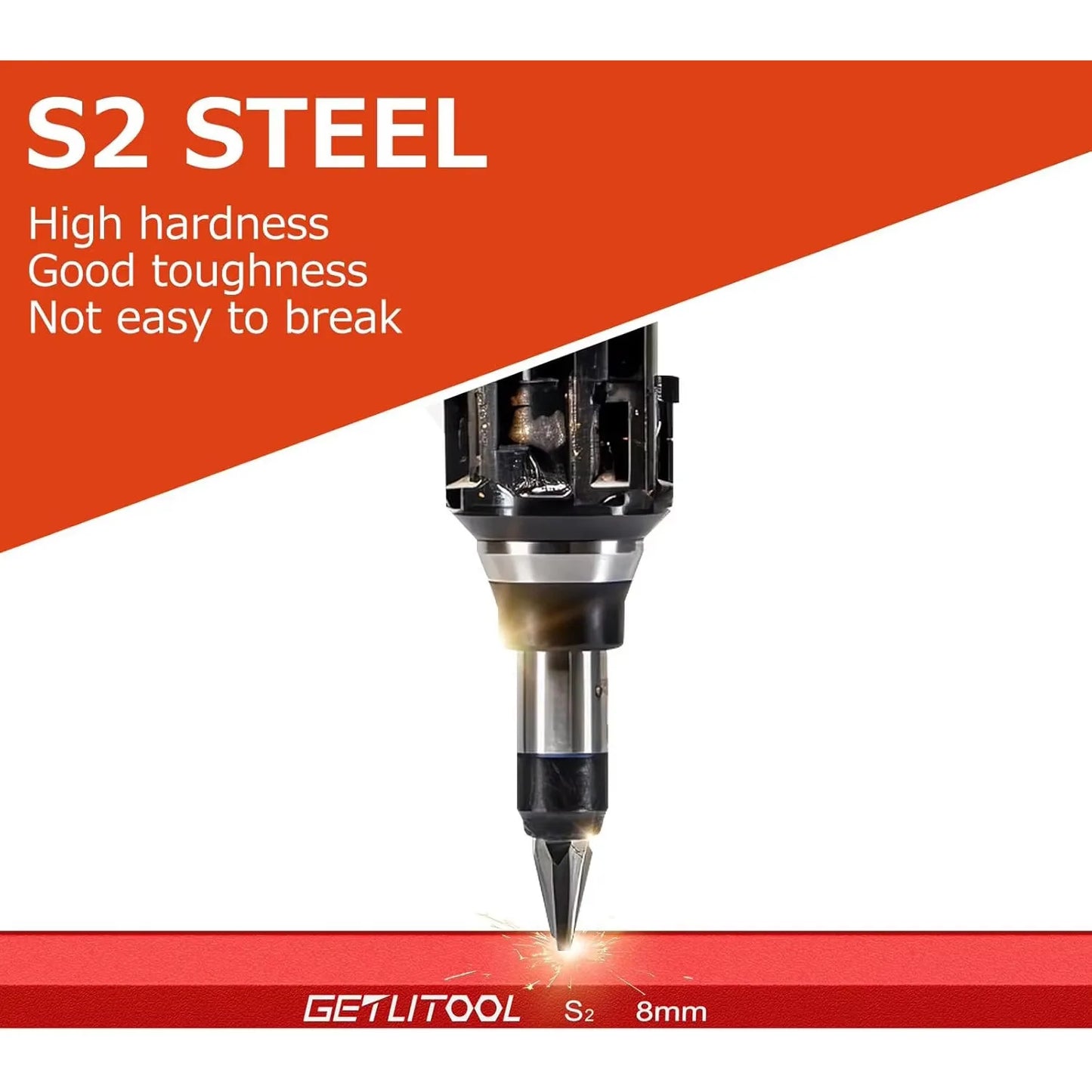 9pc Magnetic S2 Steel Metric Allen Key Set Long Arm BallEnd