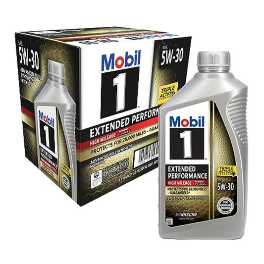 Extended Performance High Mileage Full Synthetic 0W20 Motor Oil 1 Quart 6 Pack